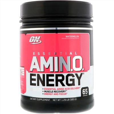 Optimum Nutrition, Essential Amin.O. Energy, арбуз, 585 г (1,29 фунта)