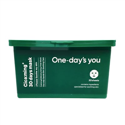 One-day's You One-day’s you Набор тканевых масок для лица с центеллой / Cica:ming 30 days mask, 30 шт./наб. 21155