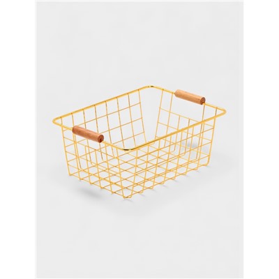 Корзина для хранения "Голден" 24.5*18*10 см, цвет золотой