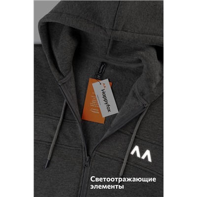 Теплый детский костюм из футера трехнитки с начесом Happyfox