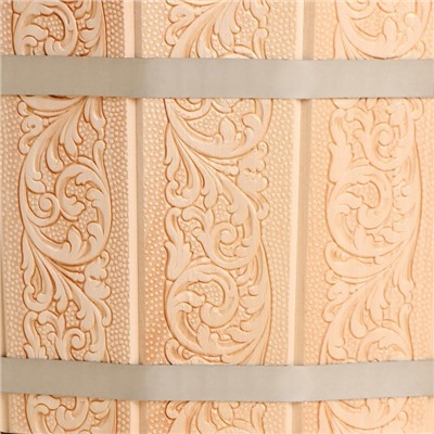 Шайка - таз для бани и сауны «Узоры», 10 л, деревянная