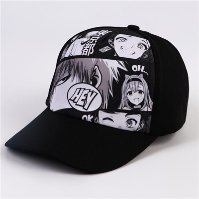 Кепка детская Hey, аниме, р-р 52-54, 5-7 лет