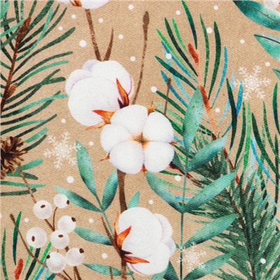 Скатерть новогодняя «Этель» Fir branches 144×180 см с ГМВО, 100% хлопок, 190 г/м²