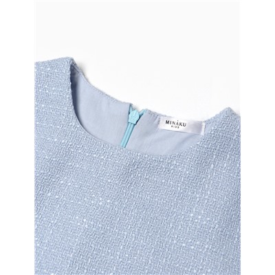 Платье нарядное для девочки MINAKU: PartyDress, рост 104-110 см, голубое