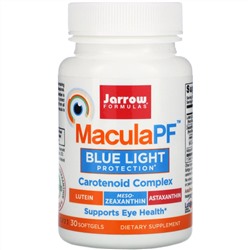 Jarrow Formulas, MaculaPF, защита от синего света, 30 мягких желатиновых капсул