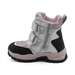 Ботинки мембранные на меху В6673-15 серебро п/п