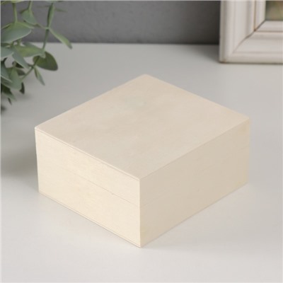 УЦЕНКА Шкатулка дерево под роспись «Прямоугольная» без замка 10×9×5 см