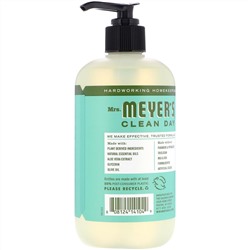 Mrs. Meyers Clean Day, Жидкое мыло для рук с ароматом базилика, 12,5 жидких унций (370 мл)
