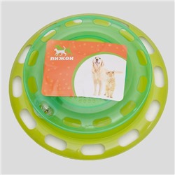 Игровой комплекс для кошек «Пижон», с отсеками для лакомств/кошачьей мяты и шариком, зелёный