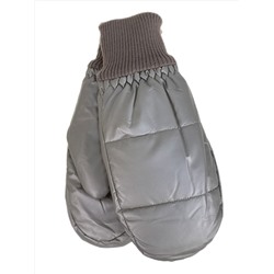 Зимние женские варежки с подкладом из искусственного меха, цвет бежевый