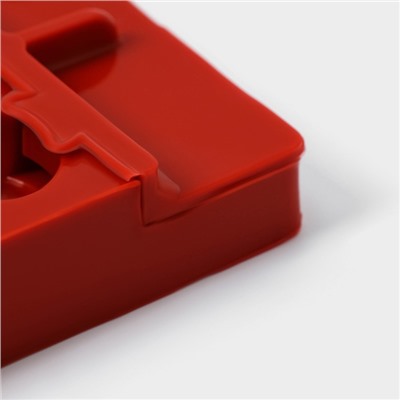 Форма для леденцов «Батончик», силикон, 19×11×2 см, 5 ячеек (6×2.6 см), МИКС