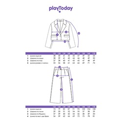 Костюм текстильный для девочек: брюки, пиджак