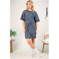 Женское платье-футболка оверсайз Happyfox