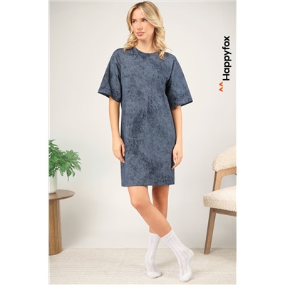 Женское платье-футболка оверсайз Happyfox