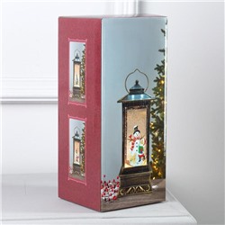 Светодиодная фигура «Дед Мороз и заяц» 10.5×27×10.5 см, пластик, батарейки ААх3 (не в комплекте), USB, свечение тёплое белое