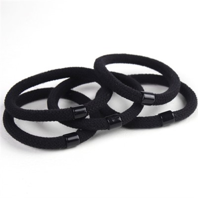 Резинка для волос набор 40 штук черная / YAN-9 /уп 1/