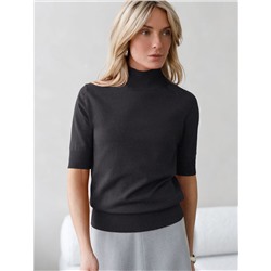 Джемпер тонкой вязки из хлопка с нейлоном