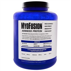 Gaspari Nutrition, MyoFusion, Усовершенствованный протеин, Ванильный пломбир, 1814 г (4 lbs)