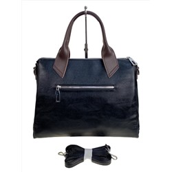 Женская сумка из натуральной кожи, цвет  черный