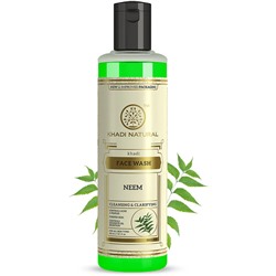 Khadi Natural Гель для умывания лица с Ним 210 мл