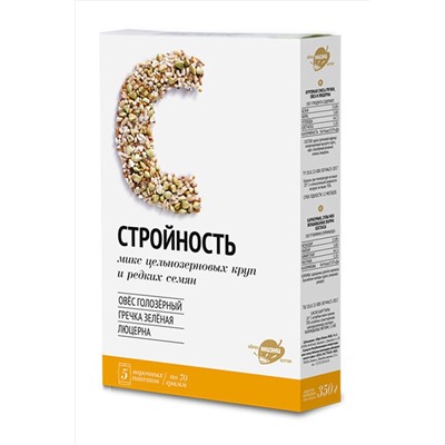 Смесь семян "Стройность" (Гречка + Овёс + Люцерна) 350г ЭКОПРОДУКТЫ, 1184412