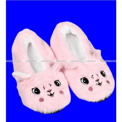 6 ПАР - Носки-тапочки с мехом Мордочки ЖЕНСКИЕ № 2