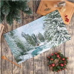 Полотенце «Этель» Зимняя сказка 40×70 см, 100% хл, саржа 190 г/м²