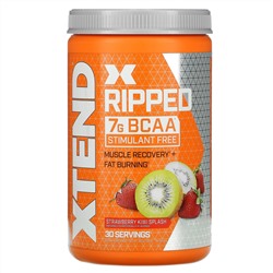 Xtend, Ripped, 7 г аминокислот с разветвленной цепью, со вкусом клубники и киви, 495 г (1,09 фунта)