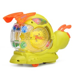 Улитка музыкальная, на батарейках, в коробке