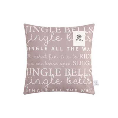 Наволочка декоративная новогодняя «Этель. Jingle bells», 40×40 см, велюр