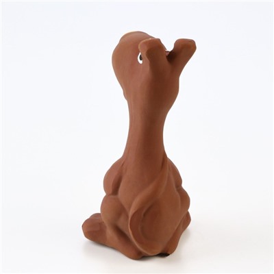 Игрушка для собак «Бобик», 11 см, пищащая, латекс, коричневая