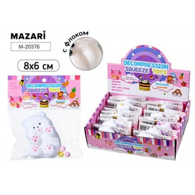 Моти-антистресс (тянучка) "МИШКА" 8х6 см M-20376 Mazari