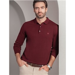 Джемпер-поло из хлопка с нейлоном