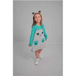 Хлопковое платье для девочки Happyfox