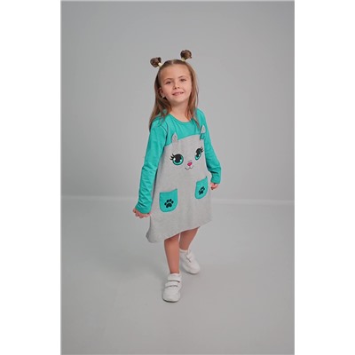 Хлопковое платье для девочки Happyfox