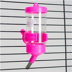 Поилка для грызунов «Пижон», 80 мл, розовая