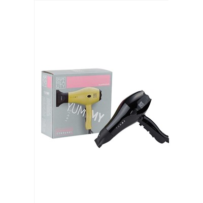 Dewal Beauty Фен для волос / Yummy Aqua HD1000-Black, 2000 Вт, черный KRISTALLER, 1108483