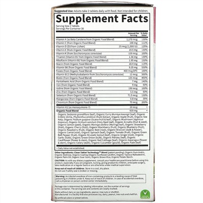 Garden of Life, MyKind Organics, Women's Multi, 60 Vegan Tablets