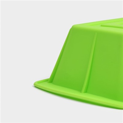 Форма для выпечки Доляна «Хлеб», силикон, 25.5×13.5×6 см, салатовая