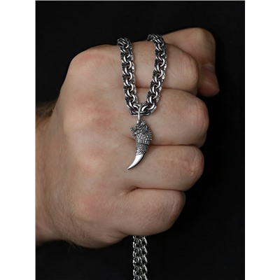 Подвеска из чернёного серебра - Дракон коготь зуб 925 пробы ПК-01ч