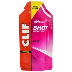 Clif Bar, Энергетический гель Shot, Razz, 24 пакета, весом 34 г (1,20 унции) каждый