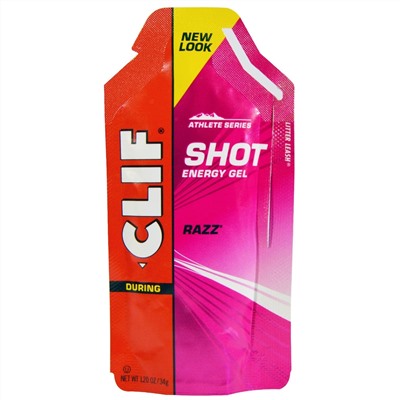Clif Bar, Энергетический гель Shot, Razz, 24 пакета, весом 34 г (1,20 унции) каждый