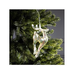 Ёлочная игрушка светодиодная «Олень», 19×8 см, 5 LED, от батареек ААх2, свечение тёплое белое