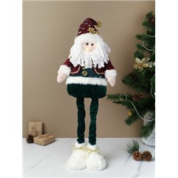 Новогоднее украшение Дед мороз на телескопических ножках 37/80 см / SH056-1 /уп 72/