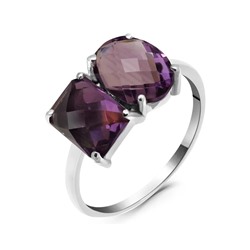 Кольцо из серебра аметист, Авангард