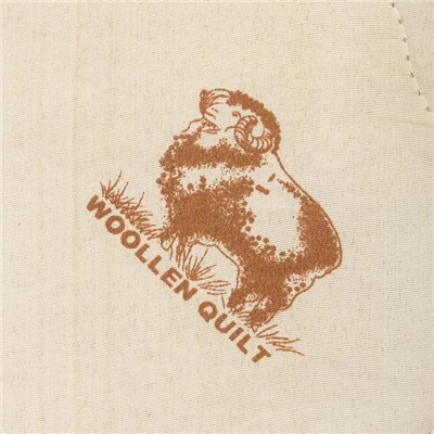 Одеяло зимнее (утеплённое) 1.5 сп. «Адамас. Овечья шерсть», 140×205 ±5 см, 300 г/м²