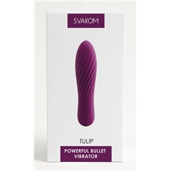 Фиолетовая вибропуля Tulip - 10,6 см.