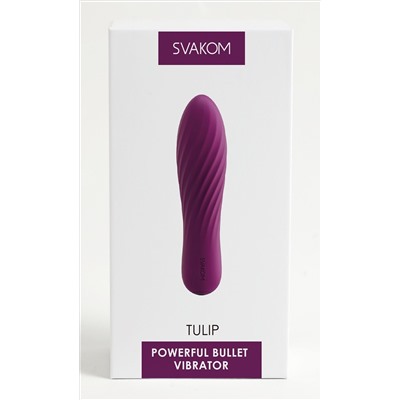 Фиолетовая вибропуля Tulip - 10,6 см.