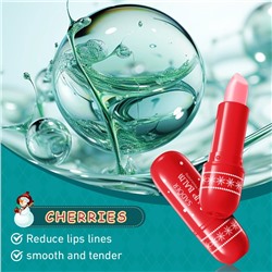 Бальзам для губ Новогодний Sadoer с ВИШНЕЙ, 3,8 гр.