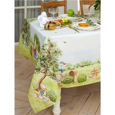 Скатерть Этель Family picnic, 150×110 см ±3 см с ВГМО, 100% хлопок, саржа 190 г/м²